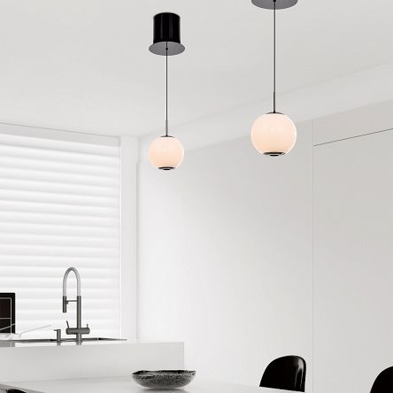 6051-105 Lampa wisząca jedynka LED Luberon czarny chrom