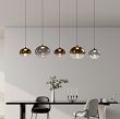 7082-502 Lampa wisząca piątka prosta Pesaro czarna - 2