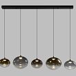 7082-502 Lampa wisząca piątka prosta Pesaro czarna - 5