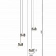 5039-503 Lampa wisząca piątka okrągła QUIBERON - 7