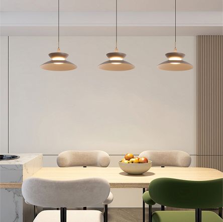 7060-313 Lampa wisząca trójka prosta Gubbio kaszmirowa