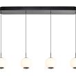 7051-405 Lampa wisząca czwórka prosta LED Luberon czarny chrom - 3
