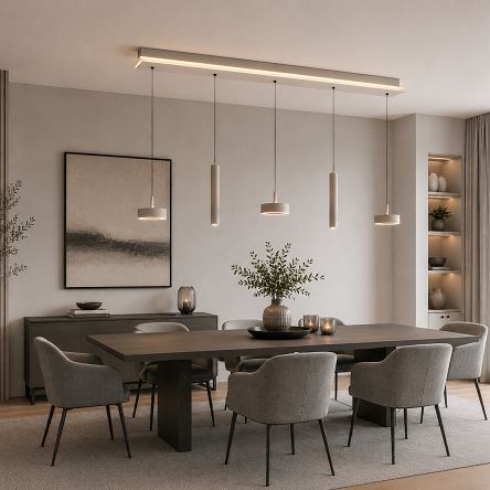 7040-613 Lampa wisząca piątka prosta Carnac kaszmirowa
