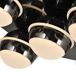 9047-505 Lampa sufitowa plafon piątka okrągły Biarritz czarny chrom - 5
