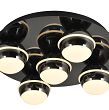 9047-505 Lampa sufitowa plafon piątka okrągły Biarritz czarny chrom - 2