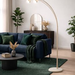 3047-313 Lampa podłogowa trójka Biarritz kaszmirowa