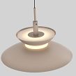 7060-413 Lampa wisząca czwórka prosta Gubbio kaszmirowa - 3