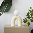 POP U Lampa biurkowa, ceramiczna z tekstylnym przewodem i włącznikiem - 3