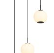 5051-305 Lampa wisząca trójka okrągła LED Luberon czarny chrom - 3