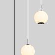 5051-305 Lampa wisząca trójka okrągła LED Luberon czarny chrom - 2