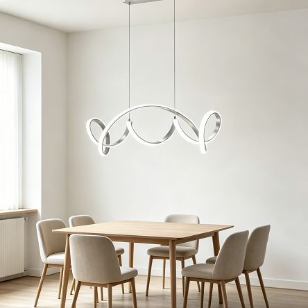 7095-0163 Lampa wisząca Toronto srebrna