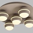 9047-513 Lampa sufitowa plafon piątka okrągły Biarritz kaszmirowa - 4