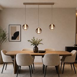 7041-313 Lampa wisząca trójka prosta Orleans kaszmirowa