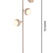 3047-513 Lampa podłogowa piątka Biarritz kaszmirowa - 5