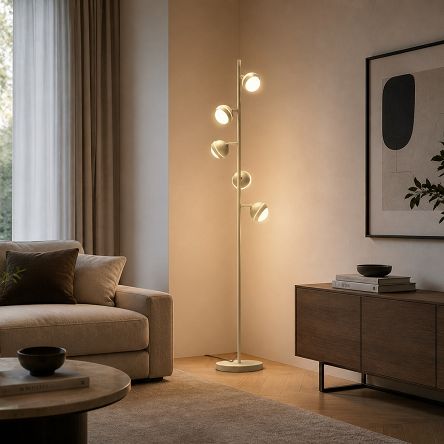 3047-513 Lampa podłogowa piątka Biarritz kaszmirowa