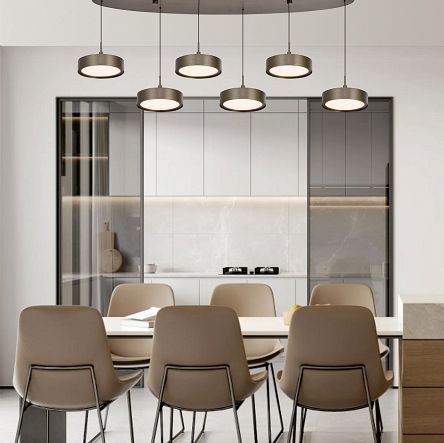 7062-621 Lampa wisząca szóstka owalna Valensole  brąz