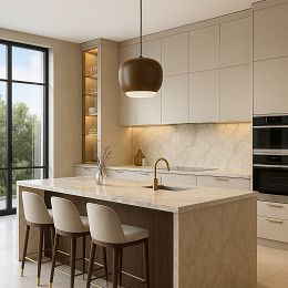 6026-120 Lampa wisząca jedynka Positano czekoladowa