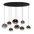 7082-802 Lampa wisząca ósemka owalna Pesaro czarna - 4