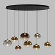 7082-802 Lampa wisząca ósemka owalna Pesaro czarna - 8
