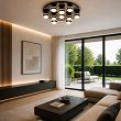 9047-1005 Plafon dziesiątka okrągły LED Biarritz czarny chrom - 6
