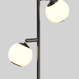 8051-205 Lampa stojąca dwójka LED Luberon czarny chrom