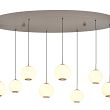 7051-813 Lampa wisząca owalna ósemka LED Luberon kaszmirowa - 2