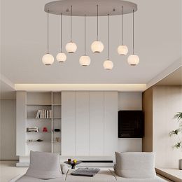 7051-813 Lampa wisząca owalna ósemka LED Luberon kaszmirowa