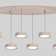 7062-613 Lampa wisząca szóstka owalna Valensole  kaszmirowa - 2
