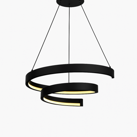 6032-0110 Lampa wisząca LED TOPPO czarna