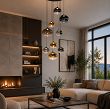 5082-902 Lampa wisząca dziewiątka okrągła Pesaro  czarna - 5