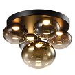 9082-502 Lampa sufitowa - plafon piątka okrągły Pesaro czarny - 2