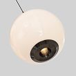 7051-805 Lampa wisząca owalna ósemka LED Luberon czarny chrom - 4
