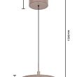 6062-113 Lampa wisząca jedynka Valensole kaszmirowa - 6