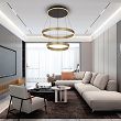 6072-304 Lampa wisząca podwójna Marling złota - 4