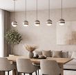 7047-613 Lampa wisząca piątka prosta Biarritz kaszmirowa - 3