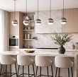 7047-613 Lampa wisząca piątka prosta Biarritz kaszmirowa - 4