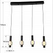 7224-0410 RONDA Lampa wisząca czwórka prosta - 4