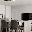 9047-605 Lampa sufitowa - plafon piątka prosty Biarritz czarny chrom - 5