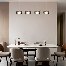 7062-421 Lampa wisząca czwórka prosta Valensole brąz