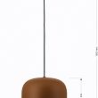 6026-118 Lampa wisząca jedynka Positano brązowa - 5