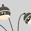 3047-305 Lampa podłogowa trójka Biarritz czarny chrom - 3