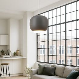 6026-117 Lampa wisząca jedynka Positano szara